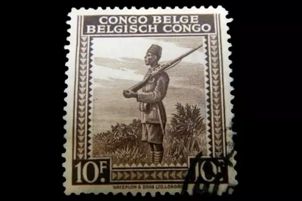 1942 Belgium Congo 10 Franc Used Stamp Congo Belge Belgisch Very Fine