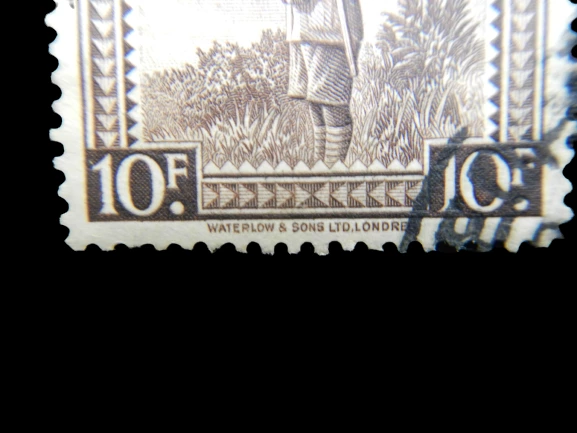 1942 Belgium Congo 10 Franc Used Stamp Congo Belge Belgisch Very Fine