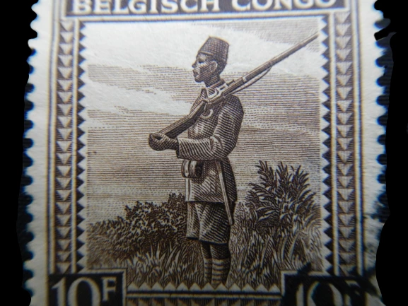 1942 Belgium Congo 10 Franc Used Stamp Congo Belge Belgisch Very Fine