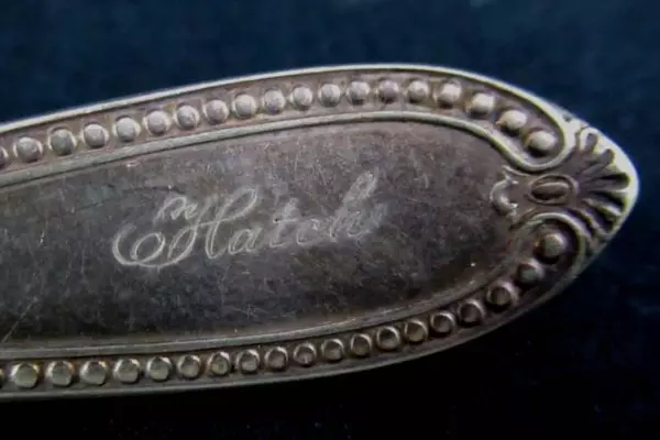 Vintage 1867 Rogers Bros A1 Silverplate Beaded Teaspoon 6" Good Condition