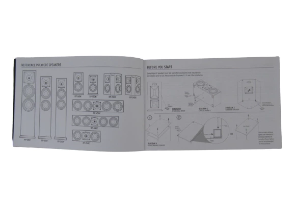 Klipsch Reference Premiere Speakers Owner's Manual Guide Pre-Owned