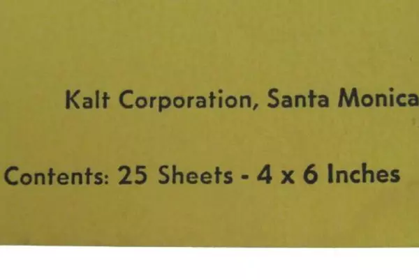 Vintage Kalt Lensclean 25 Sheets Lens Cleaning Tissue Booklet 4x6 Inches