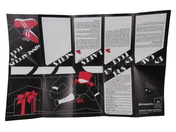 Lot of 3 Vintage 1980s Minneapolis Travel Brochures & Maps - Great Condition