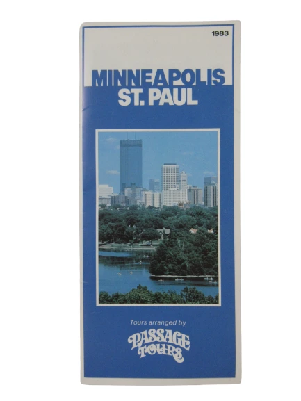 Lot of 3 Vintage 1980s Minneapolis Travel Brochures & Maps - Great Condition