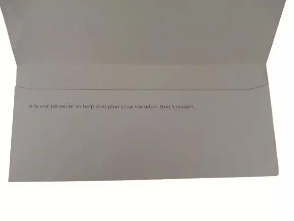 Vintage 1960 Trip Facts & Travel Documents Envelope - Travel Collectible