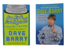 Lot of 2 Dave Barry Books: You Can Date Boys & Live Right & Find Happiness