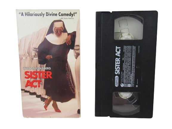 Sister Act VHS Cassette Tape Touchstone Home Video Whoopi Goldberg 1992