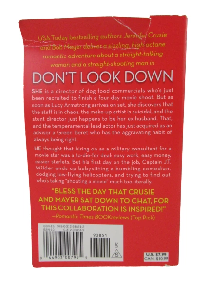 Don't Look Down by Jennifer Crusie & Bob Mayer 2006 PB Romance Adventure