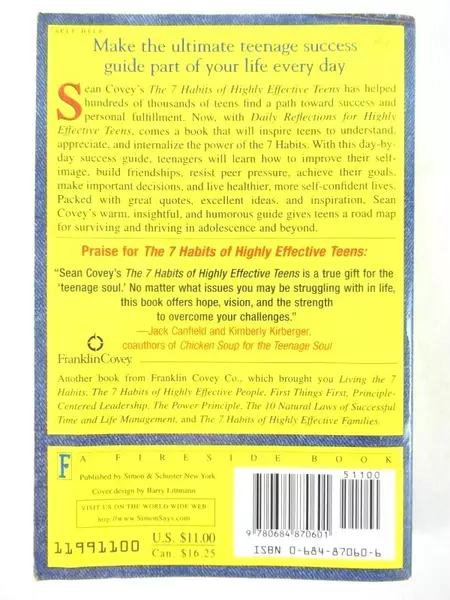 Daily Reflections for Highly Effective Teens by Sean Covey, 1999 Edition