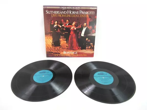 Sutherland Horne Pavarotti Live From Lincoln Center 1981 Vinyl Record LP