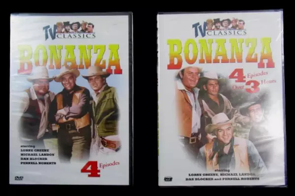 Lot of 2 Sealed Bonanza DVD Classics - 8 Episodes, Platinum Disk 2003