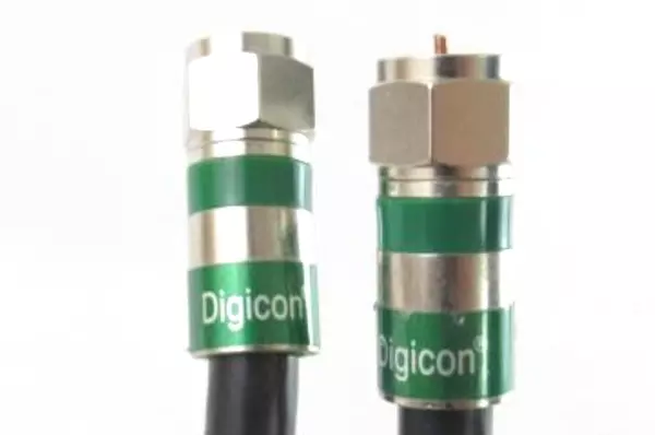 Lot of 4 Digicon DS6Q 72" Coaxial Cables for TV, Internet, Satellite