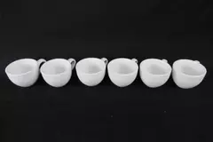 World Tableware White Espresso Cups BW 1154 Basic Round Handle Lot Of 6 