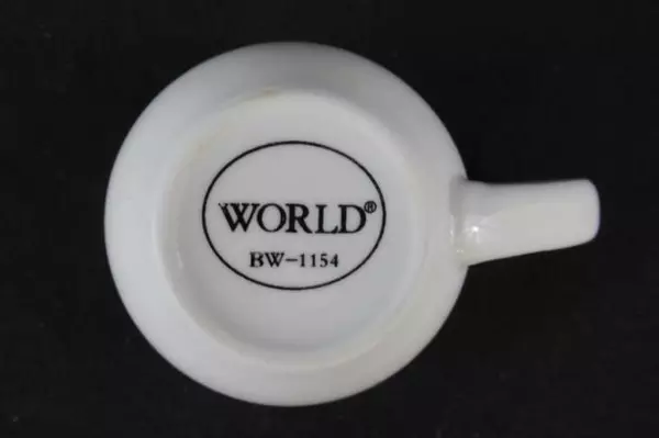 World Tableware White Espresso Cups BW 1154 Basic Round Handle Lot Of 6 