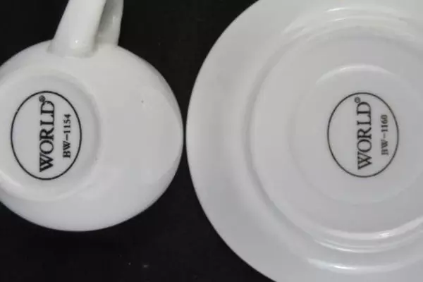 Lot of 3 World Tableware White Espresso Cups Saucers BW 1154 BW 1160 Round