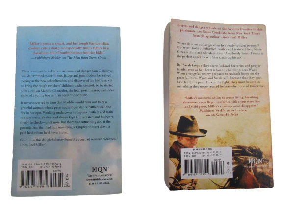 Lot of 2 Linda Lael Miller Harlequin Romance Novels: Rustler & Stone Creek