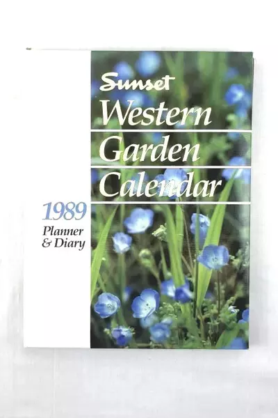 1989 Sunset Western Garden Calendar Planner Hardcover Good Condition