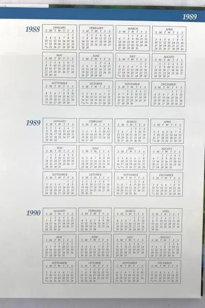 1989 Sunset Western Garden Calendar Planner Hardcover Good Condition