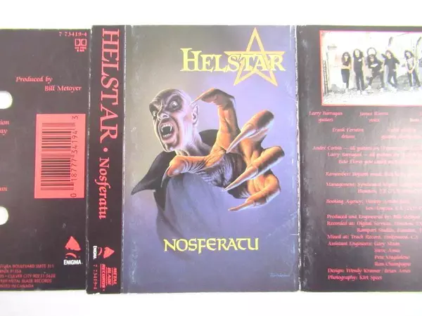 Vintage Helstar Nosferatu Cassette Cover Jim Warren Art Good Condition