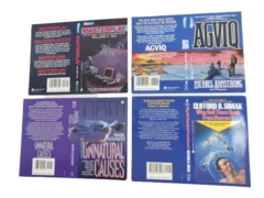 Lot of 4 Vintage Jim Warren Book Covers - Masterplay, Unnatural Causes & More