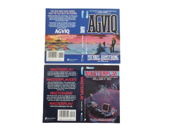 Lot of 4 Vintage Jim Warren Book Covers - Masterplay, Unnatural Causes & More