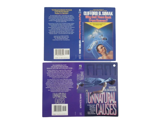 Lot of 4 Vintage Jim Warren Book Covers - Masterplay, Unnatural Causes & More