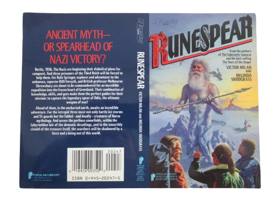 Lot of 2 Jim Warren Illustrated Book Covers: Proteus & Runespear