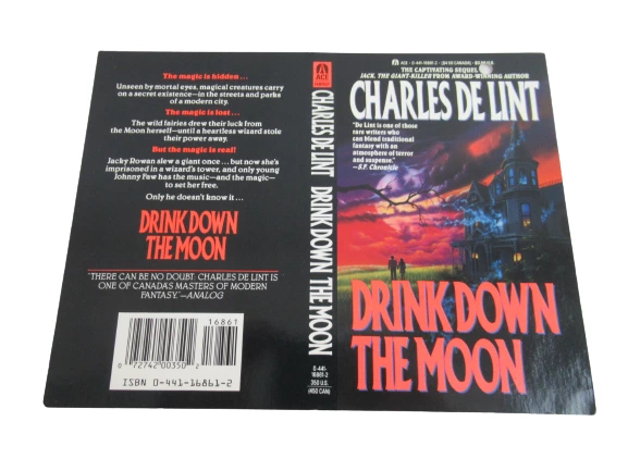 Lot Of 2 Vtg Jim Warren Illustrated Book Covers Drink Down Moon Skeleton Dancer