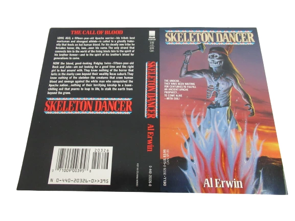 Lot Of 2 Vtg Jim Warren Illustrated Book Covers Drink Down Moon Skeleton Dancer