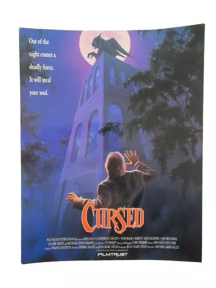 Jim Warren Cursed 1989 Movie Poster Surrealism Filmtrust Very Good Condition
