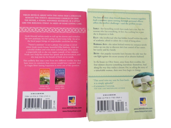 Lot of 2 Robyn Carr Novels: The House on Olive St & Forbidden Falls PB