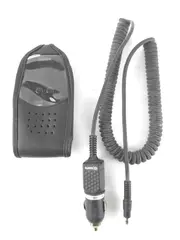 Sanyo Car Charger Cable & Faux Leather Case for Nikon - Untested