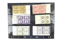 Lot of 12 MNH US Plate Block Stamps 1950s-60s Winter Olympics & Women