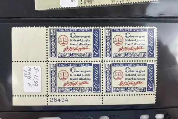 Lot of 12 MNH US Plate Block Stamps 1950s-60s Winter Olympics & Women