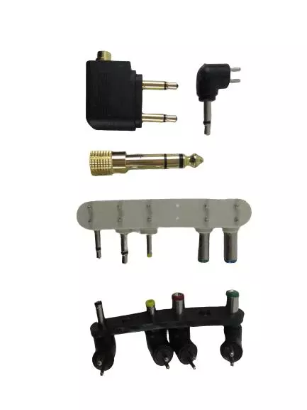 Lot of 5 Coaxial Audio Adapters Plugs & Jacks - Untested, As-Is Condition