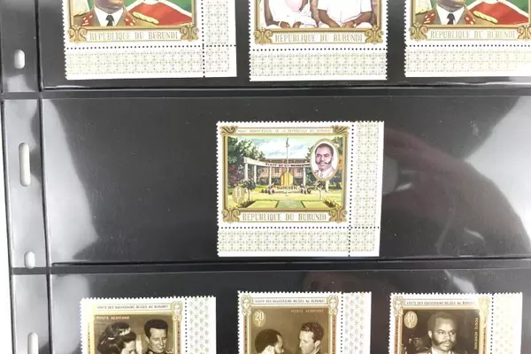 Lot of 7 Burundi Stamps 1970s Royal Visit & Anniversary MNH Collection