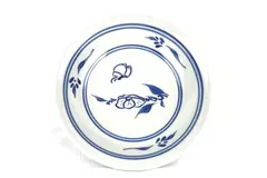 Handmade Blue Floral Ceramic Bowl 11" Signed Decorative Pottery Art