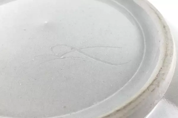 Handmade Blue Floral Ceramic Bowl 11" Signed Decorative Pottery Art