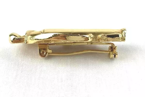 Vintage Gold Tone Golf Bag Pendant Brooch - Collectible Jewelry Gift
