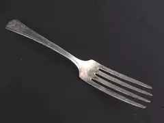 Vintage Wm A Rogers Silver Plate Fork 1933 Miss America 7.25" Pre-Owned