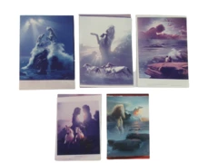 Lot of 5 Vintage Jim Warren Surreal Art Prints - Horses & More