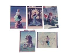 Lot of 5 Vintage Jim Warren Surrealist Photos - 80s Art Illustrations