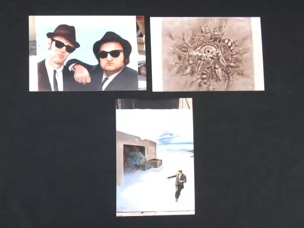 Lot of 3 Jim Warren 1980s Surreal Photos - Blues Brothers & Unique Art