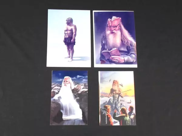 Lot of 4 Vintage Jim Warren Surreal Art Photos 80s - Nature's Embrace & More