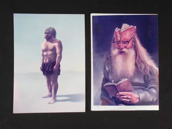 Lot of 4 Vintage Jim Warren Surreal Art Photos 80s - Nature's Embrace & More