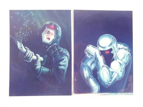 Lot of 2 Vintage Jim Warren Surrealism Art Photos 1980s Good Condition