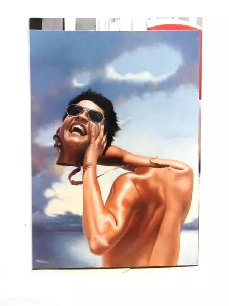 Lot of 4 Vintage Jim Warren Surrealist Art Photos - 80s Collectibles