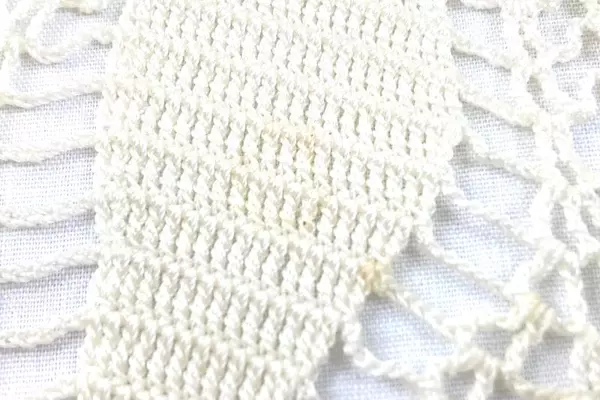 Handmade White Crocheted Doily 10" Floral Vintage Linen Decor - Good Condition