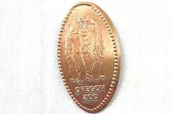 Oregon Zoo Monkey Rolled Elongated Penny Commemorative Souvenir Coin
