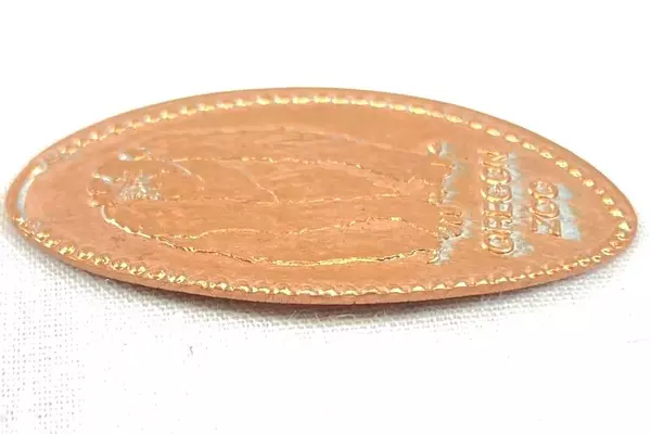 Oregon Zoo Monkey Rolled Elongated Penny Commemorative Souvenir Coin